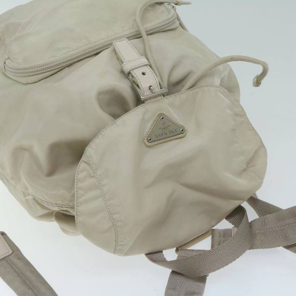 PRADA Backpack Nylon Ivory Auth 64459 - Picture 6 of 16